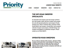Tablet Screenshot of prioritysweepers.com